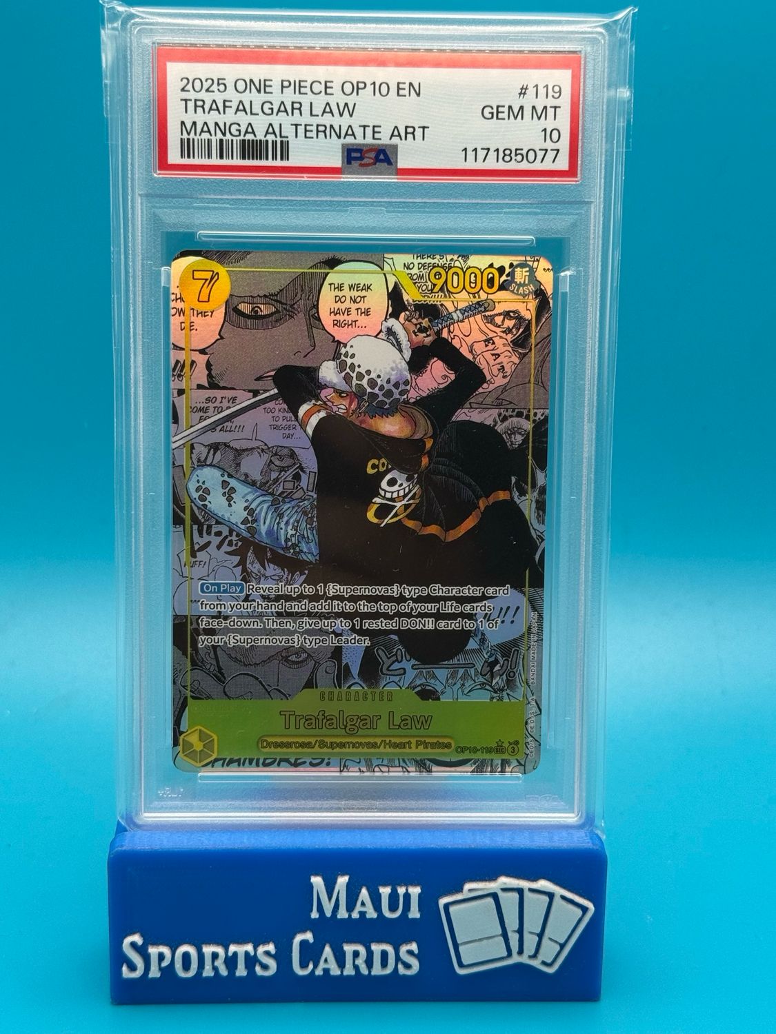 One Piece Manga Trafalgar Law #119 PSA 10