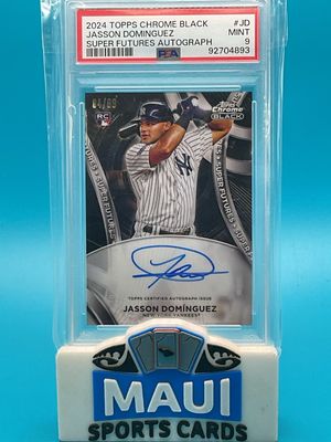 2024 Topps Chrome Black Super Futures #SFA-JD /99 Jasson Dominguez Auto PSA 9