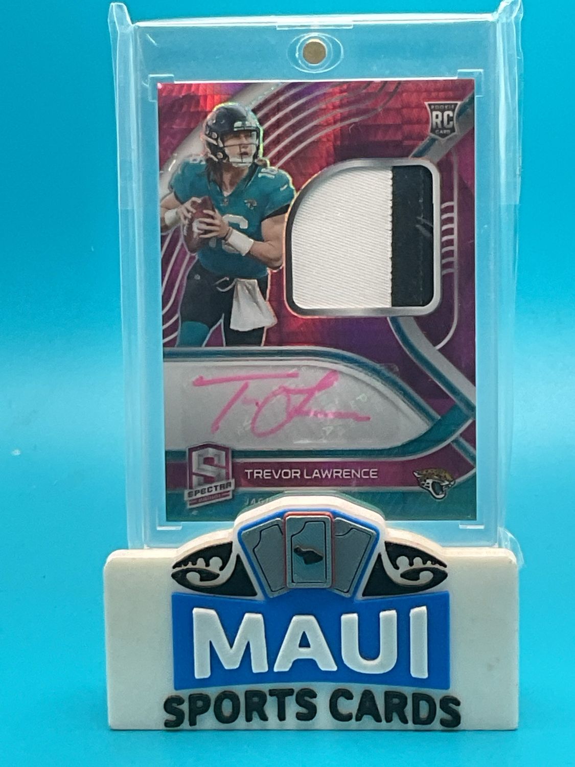 2021 Panini Prizm Spectra #201 /25 Rookie Patch Auto Trevor Lawrence