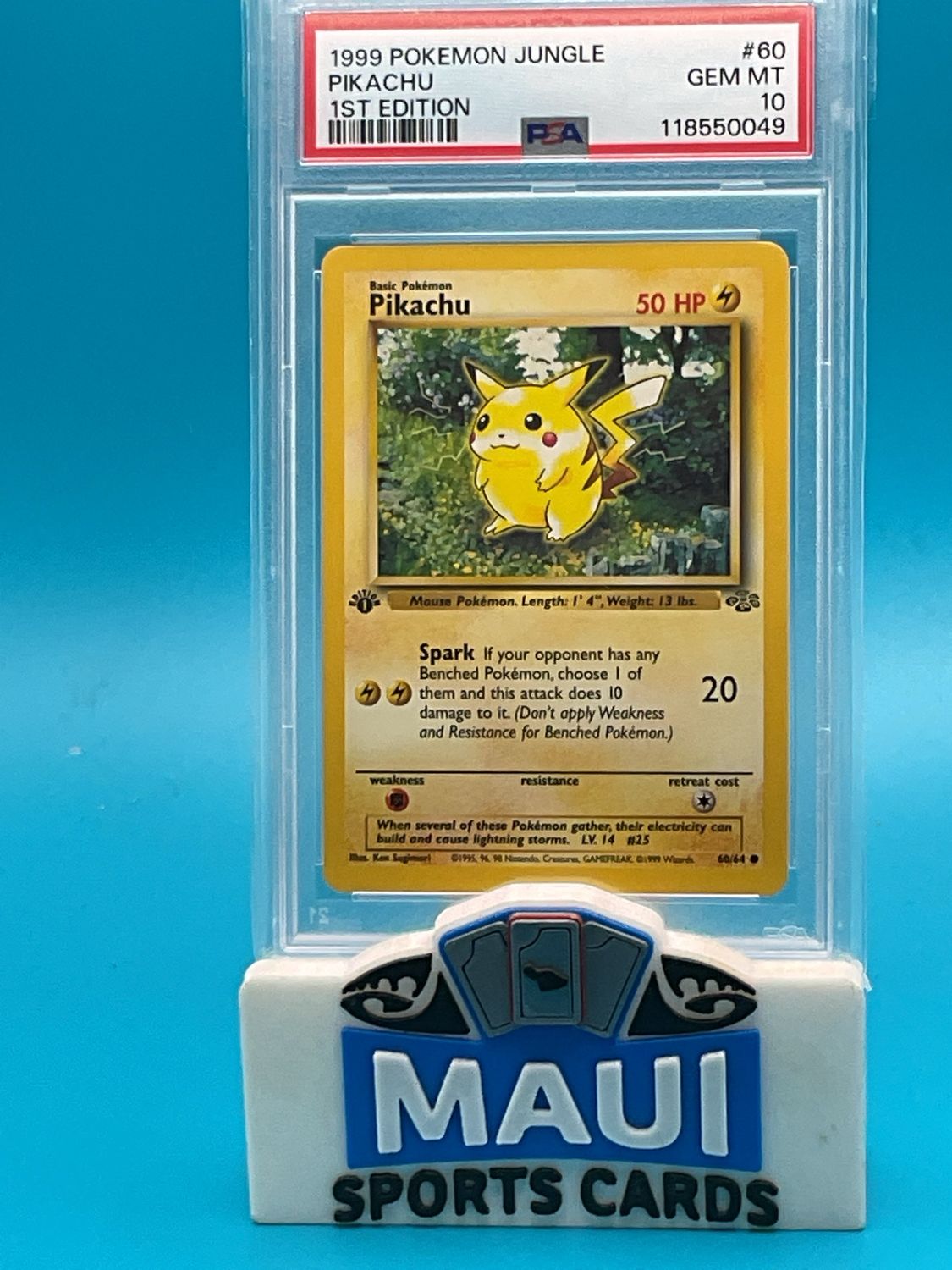 1999 1st Edition Pokemon Jungle #60 Red Cheeks Pikachu PSA 10