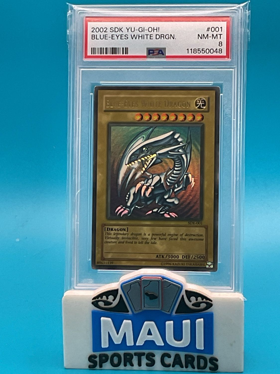 2002 SDK Yu-Gi-Oh!#001 Blue Eyes White Dragon PSA 8