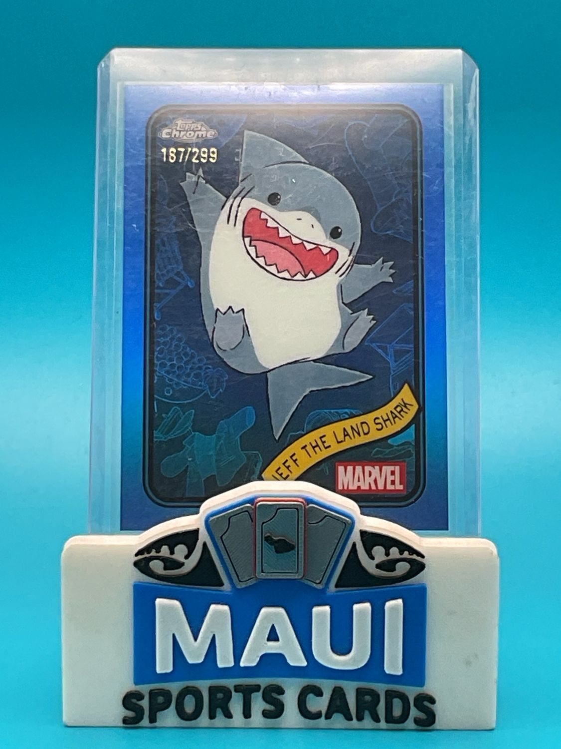 2025 Topps Chrome Marvel #156 /299 Jeff The Land Shark