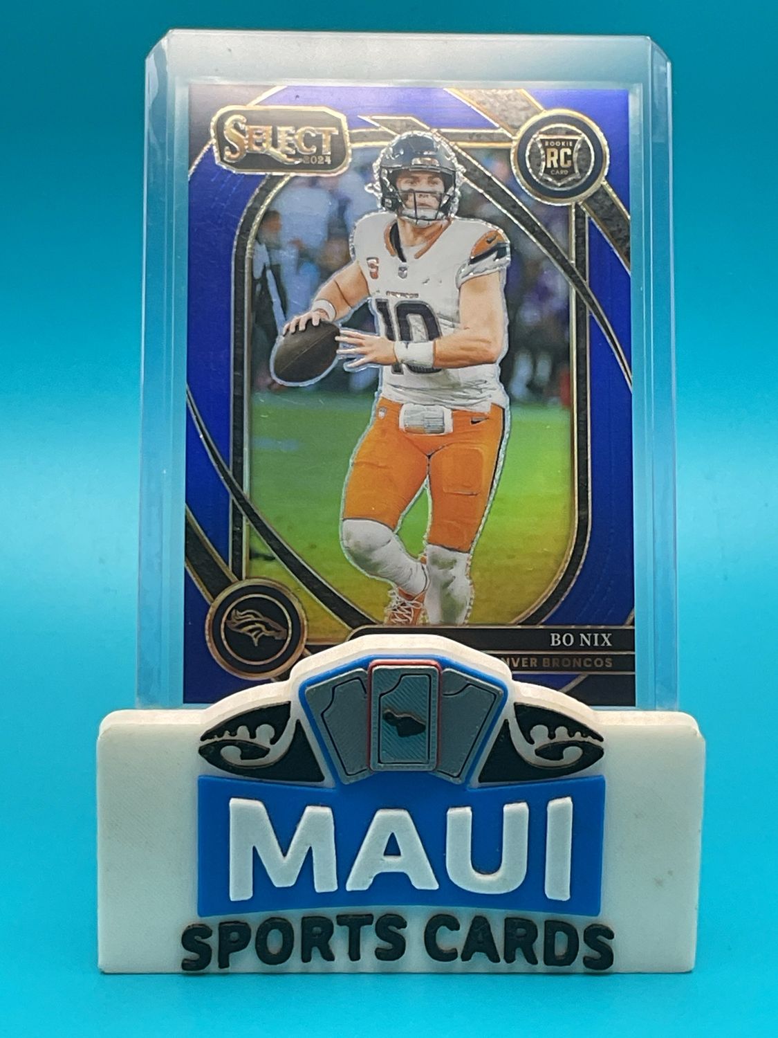 2024 Panini Select Blue #221 /99 Rookie Club Bo Nix