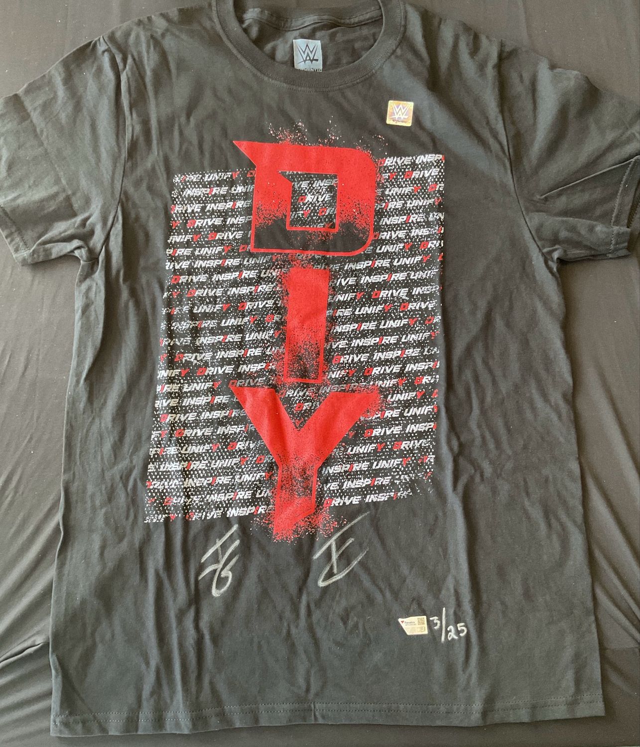Fanatics Under Wraps WWE D.I.Y Dual Auto Shirt /25