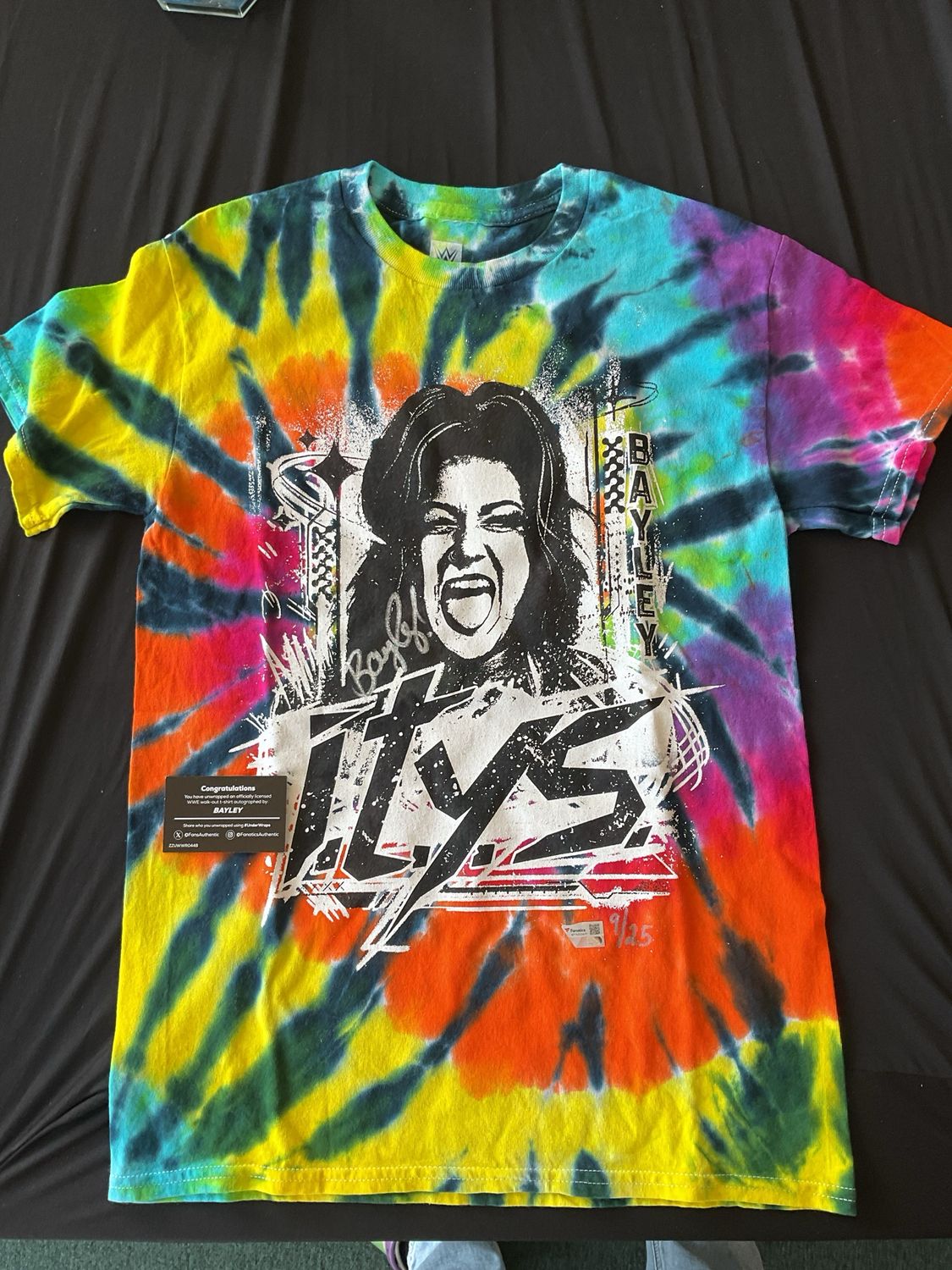 Fanatics Under Wraps WWE Bayley Autographed Shirt /25