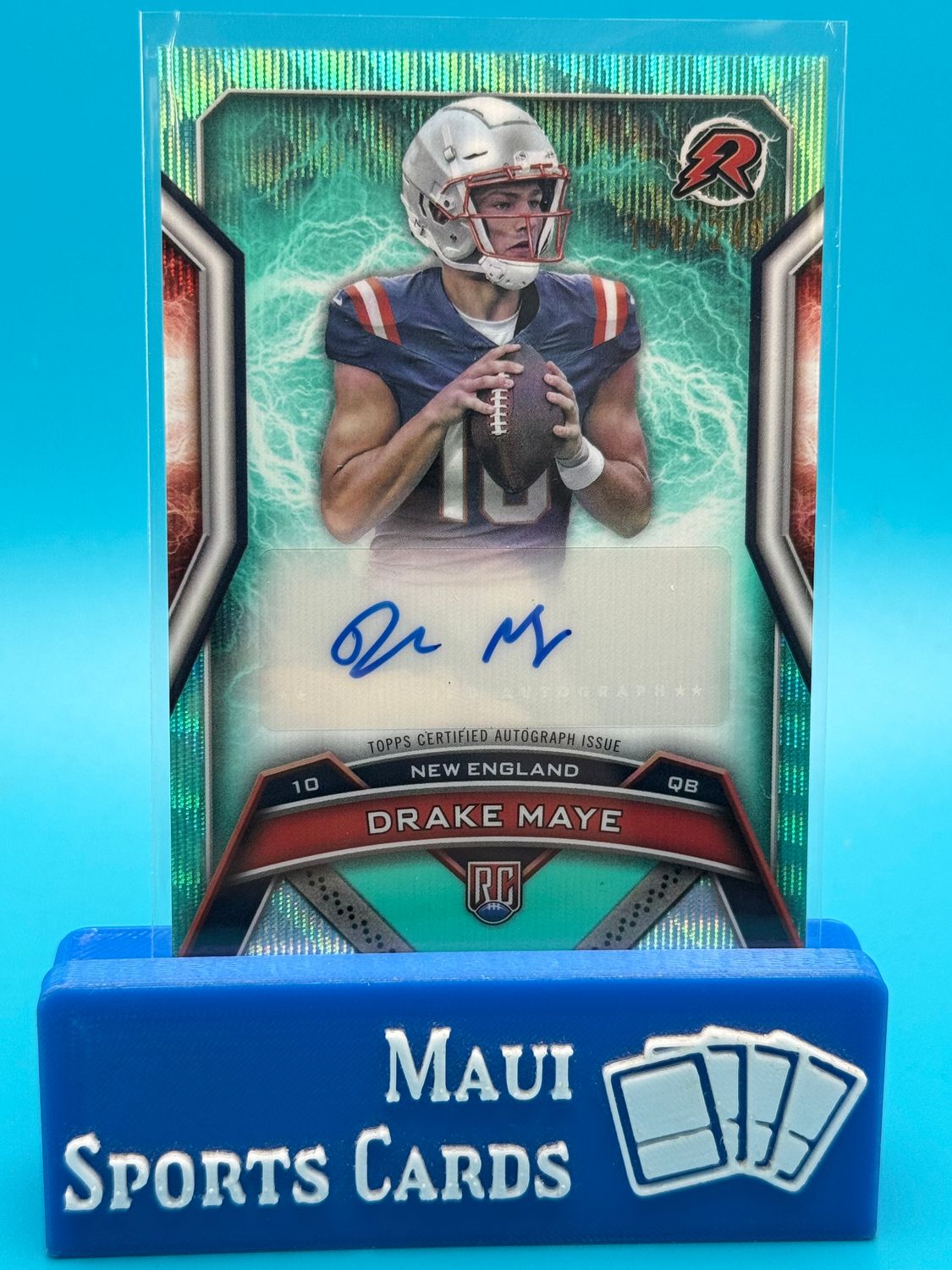 2024 Topps Resurgence Teal Wave 131/249 Drake Maye #RRS-DM Auto