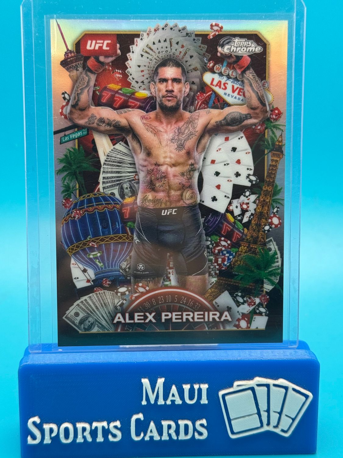 2025 Topps Chrome Titans Alex Pereira #TNS-10