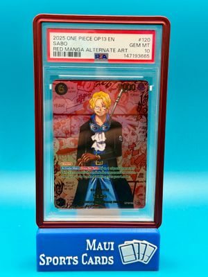 One Piece Red OP13 Red Manga Sabo #120 PSA 10
