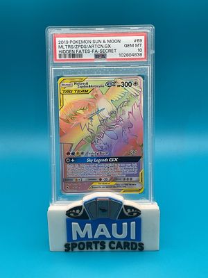 Pokemon Moltres &amp; Zapdos &amp; Articuno GX #69 PSA 10