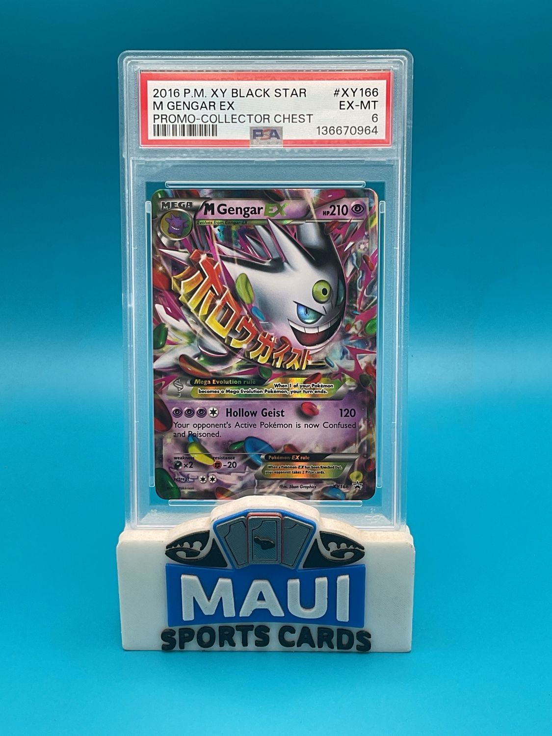 Pokemon Mega Gengar EX #XY166 PSA 6