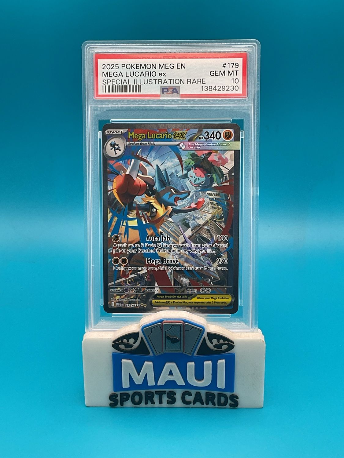 Pokemon Mega Lucario EX #179 PSA 10