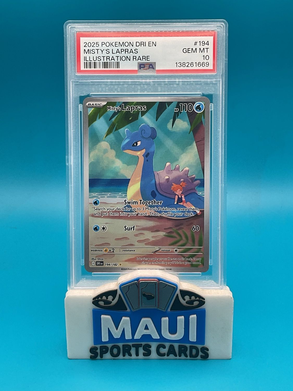 Pokemon Misty’s Lapras #194 PSA 10