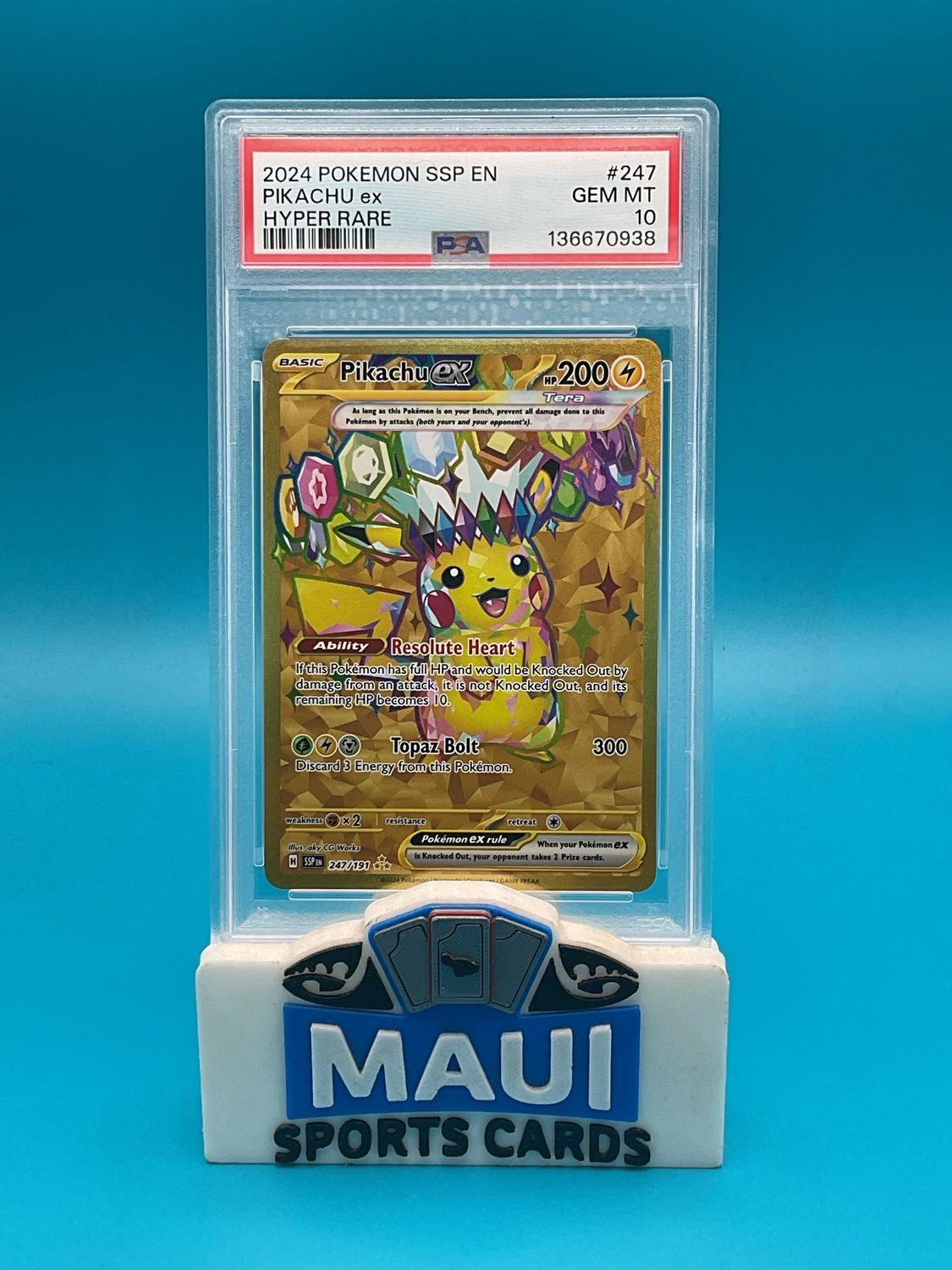 Pokemon Pikachu EX #247 PSA 10