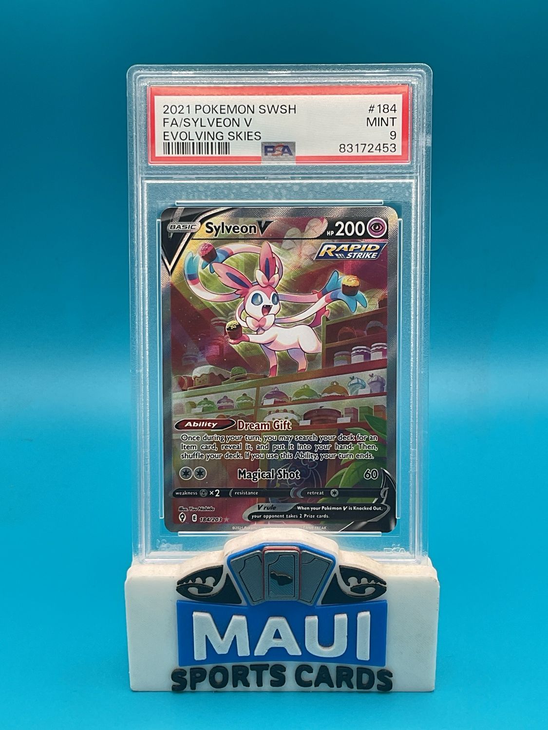 Pokemon Sylveon V #184 PSA 9