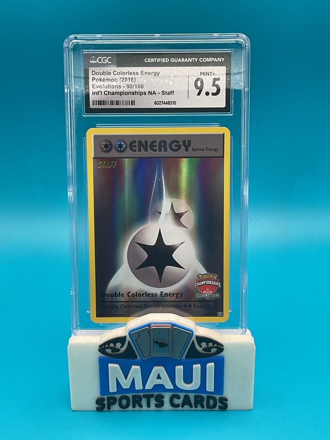 Pokemon Double Colorless Energy International Championships North America - STAFF #90 CGC 9.5
