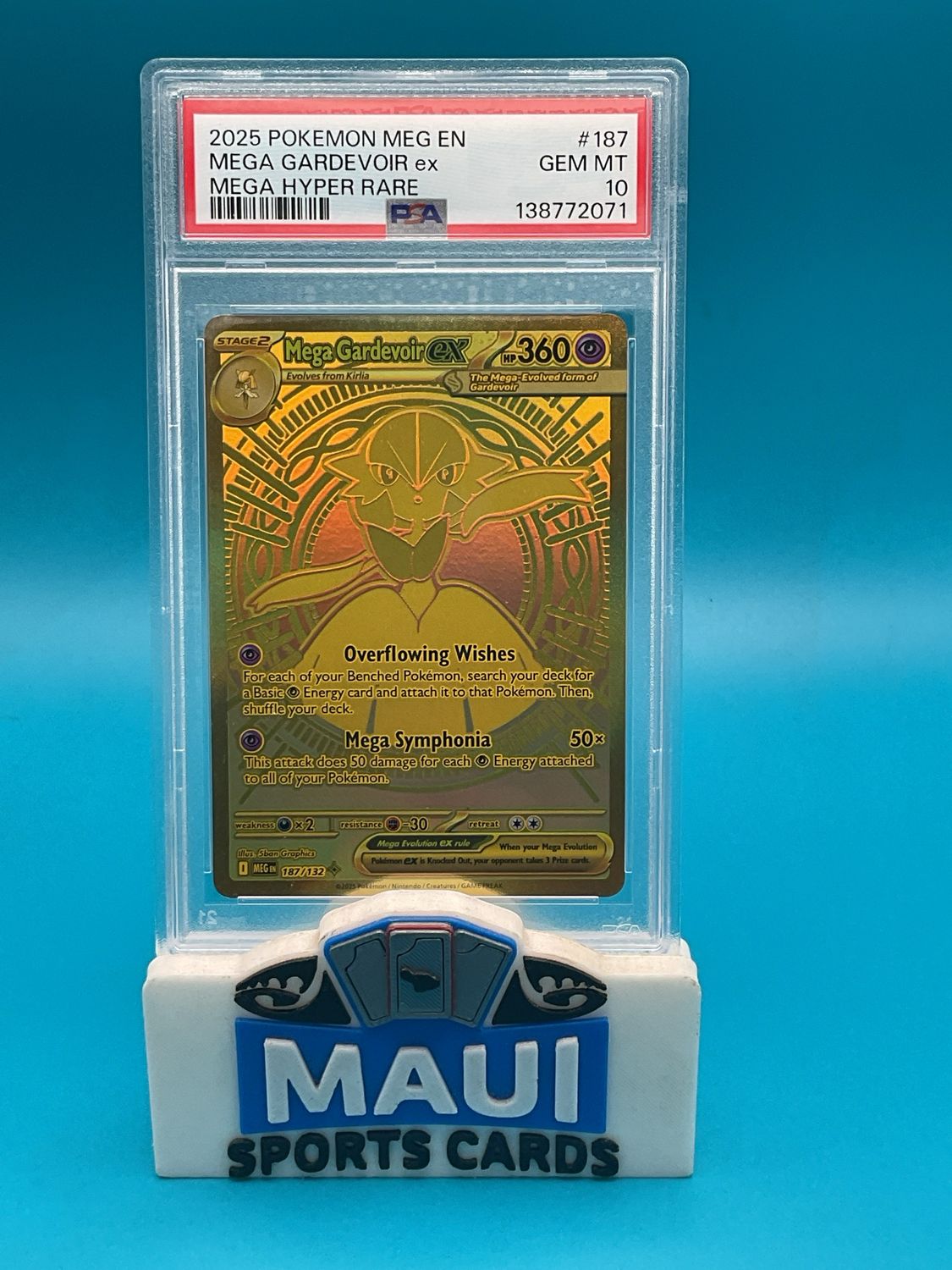 Pokemon Mega Gardevoir EX #187 PSA 10