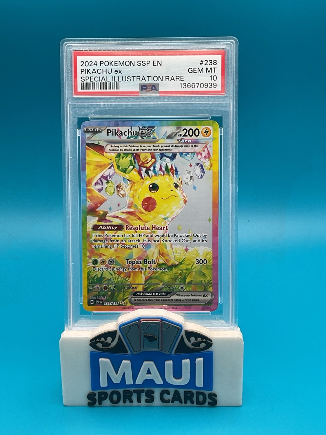 Pokemon Pikachu EX #238 PSA 10