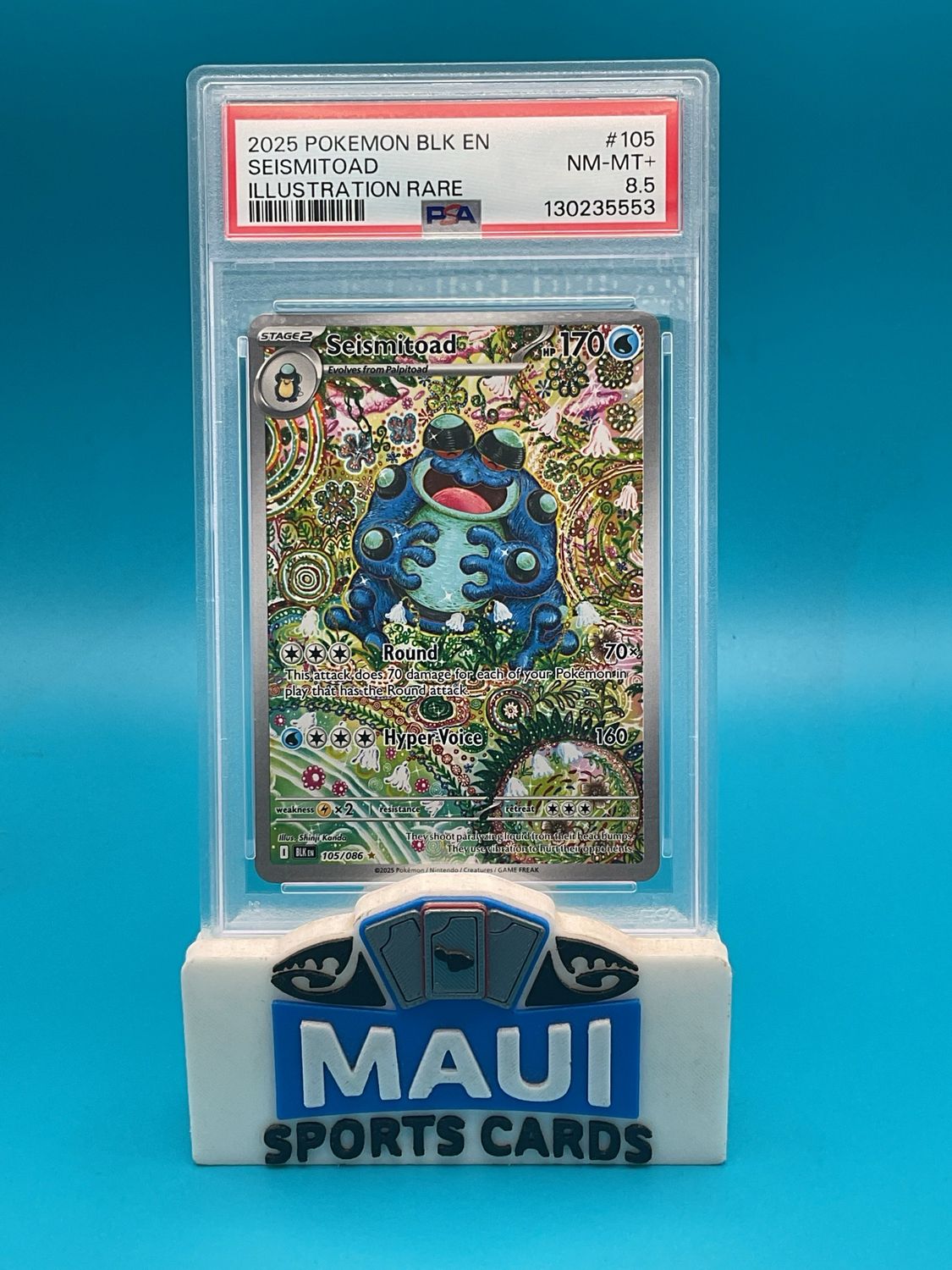 Pokemon Seismitoad #105 PSA 8.5