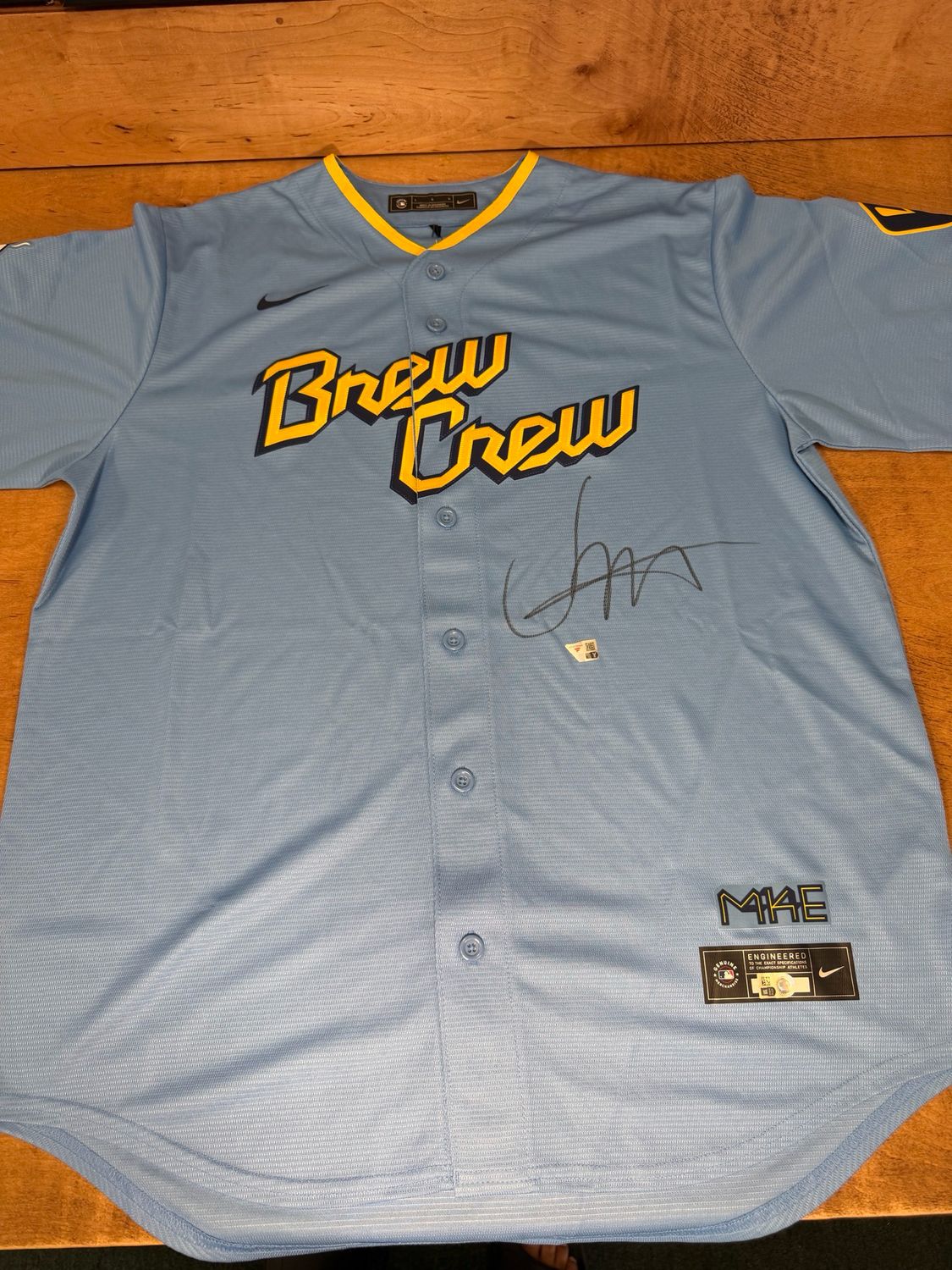 Jesus Made Signed Brew Crew City Edition Jersey, Fanatics
