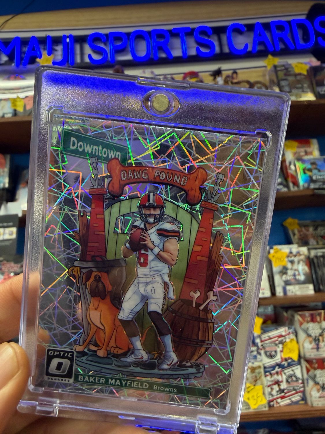 2018 Donruss Optic Downtown Bakerr Mayfield #DT-12