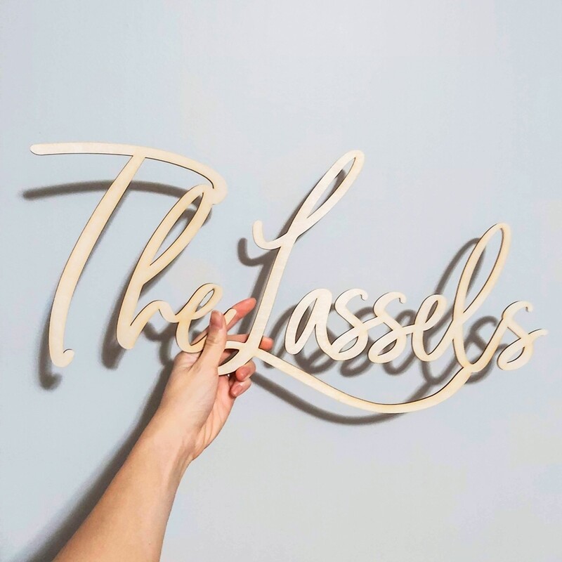 Custom Laser Cut Sign