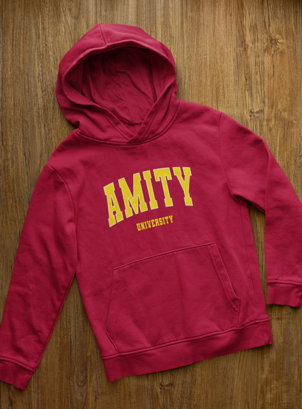 Amity University Maroon Hoodie