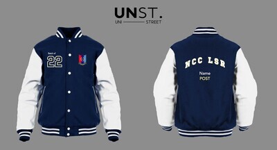 NCC LSR Blue Varsity Jacket
