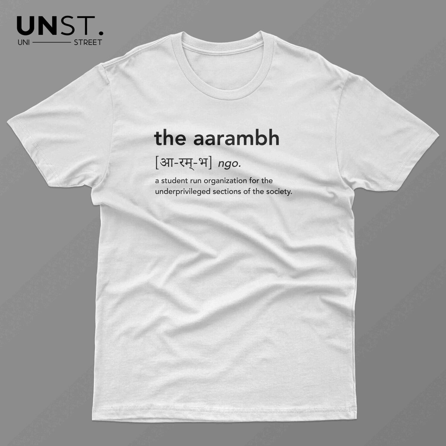Aarambh White T-Shirt