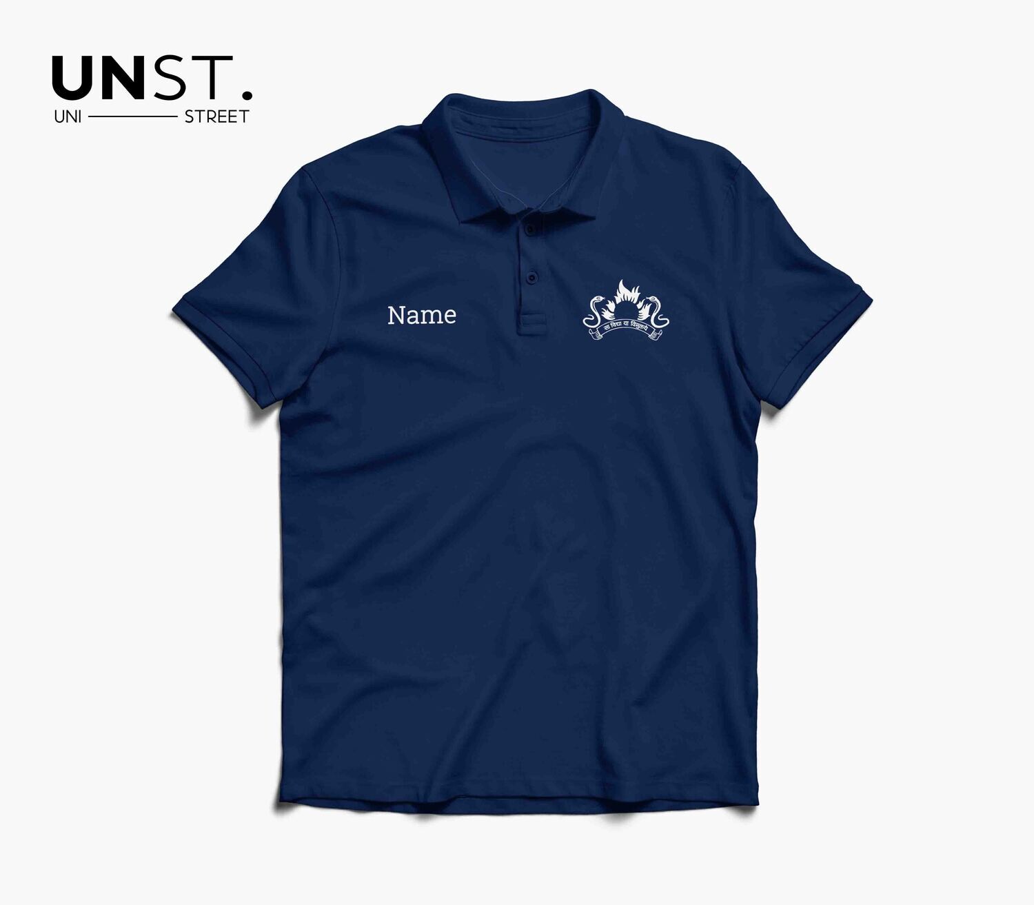 Cantt- Scindia School Blue Polo T-Shirt