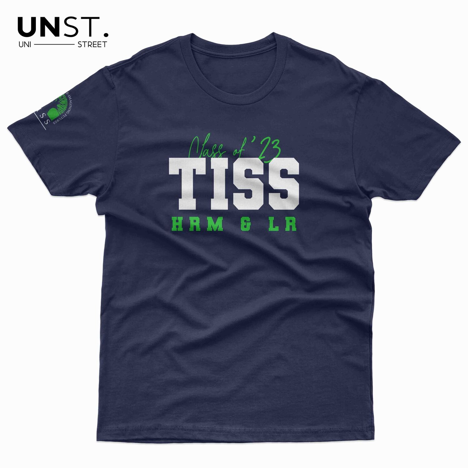 TISS HRM & LR' 23- Navy Blue Round Neck T-Shirt