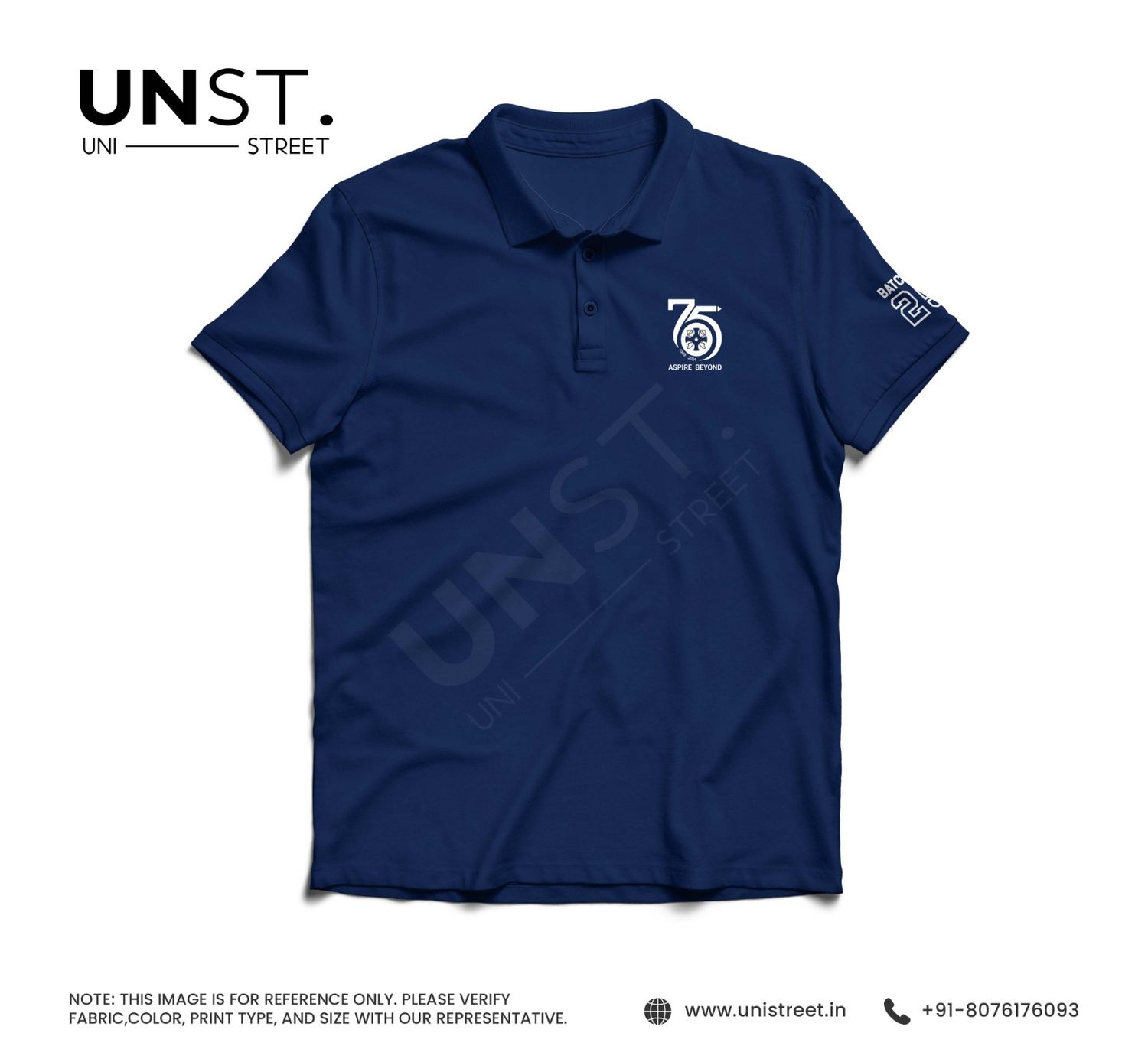 XLRI Navy Blue Polo T-Shirt