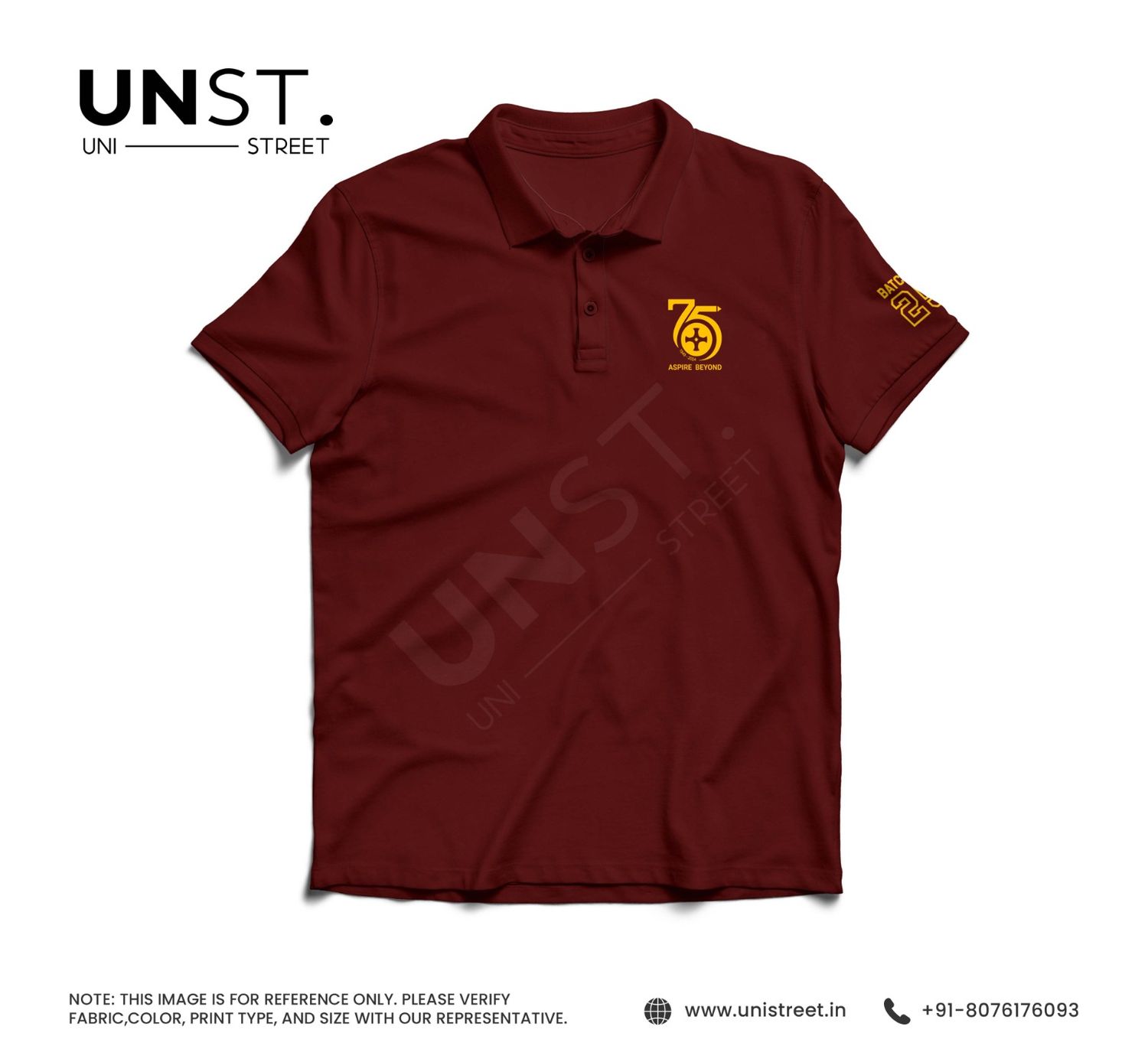 XLRI Maroon Polo T-Shirt XLRI Maroon Polo T-Shirt