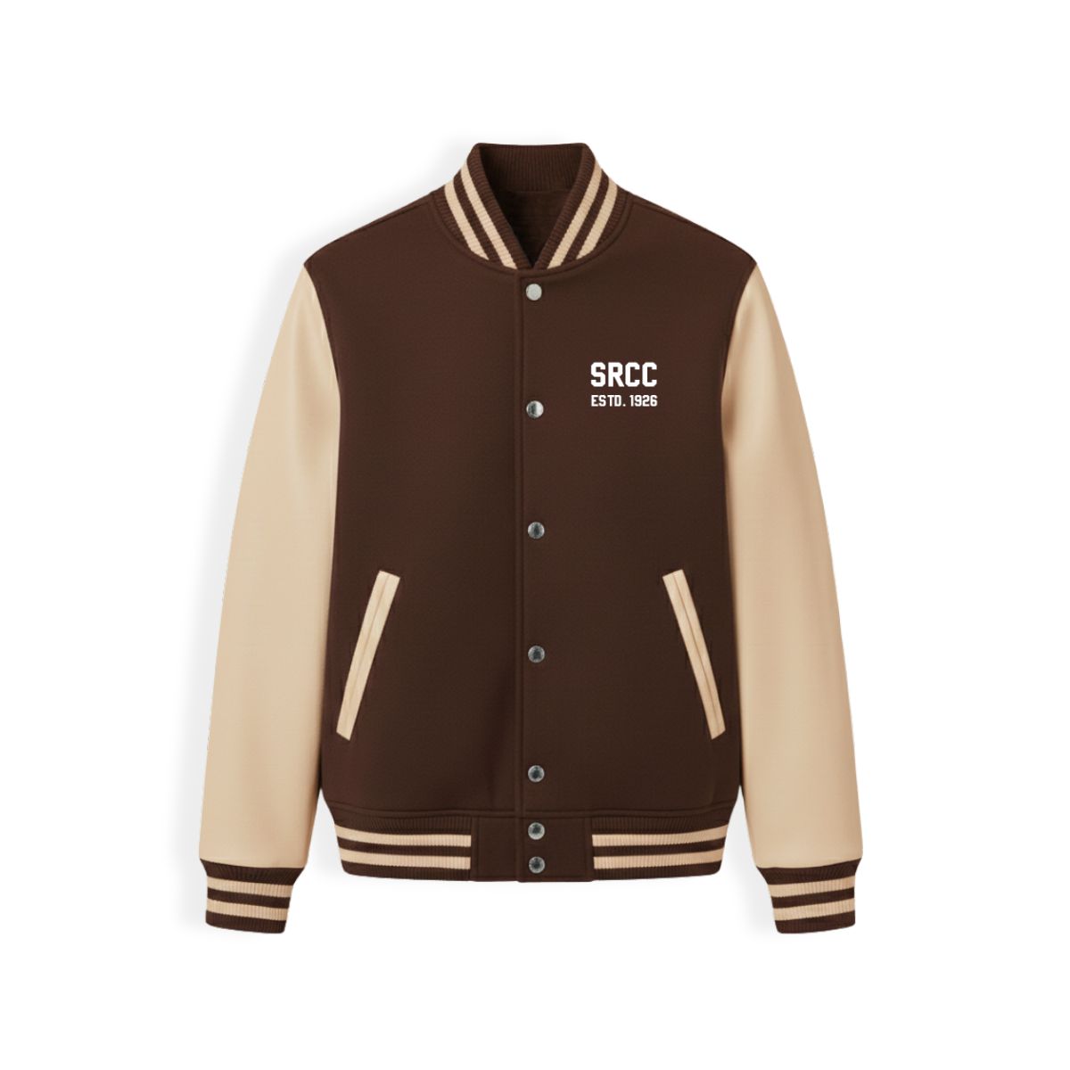 SRCC Brown-Beige Varsity Jacket