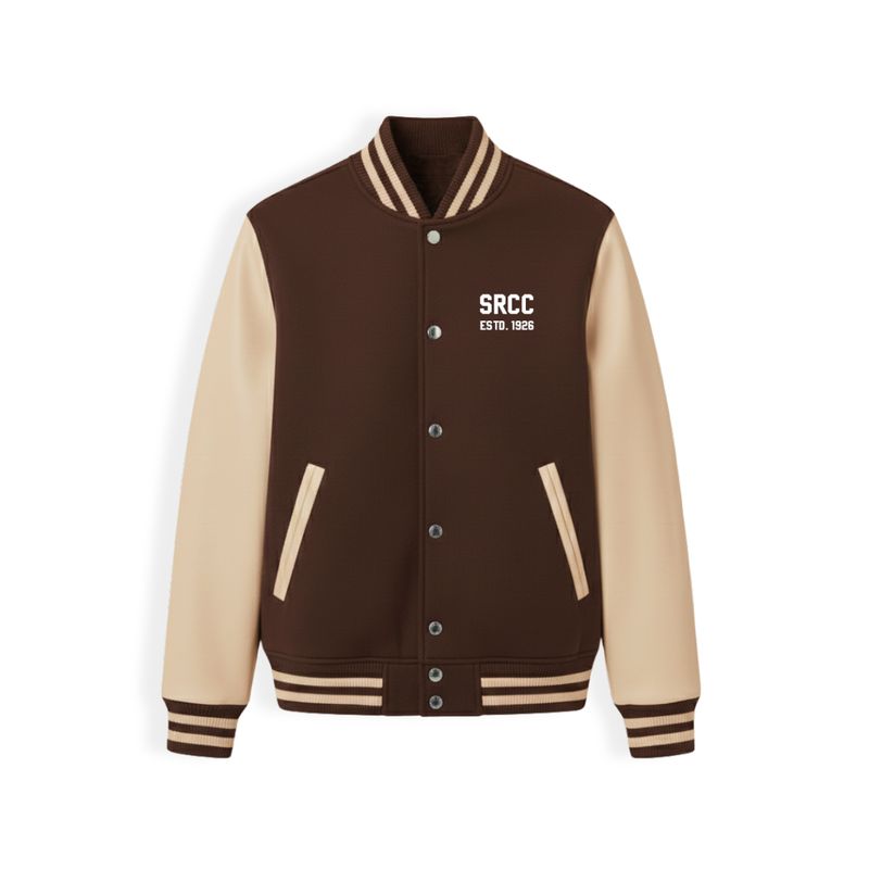 SRCC Brown-Beige Varsity Jacket SRCC Brown-Beige Varsity Jacket