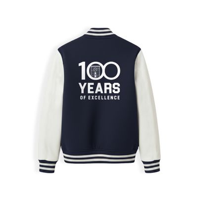 SRCC Navy Blue-White Varsity Jacket