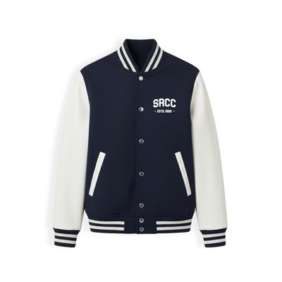 SRCC Navy Blue-White Varsity Jacket