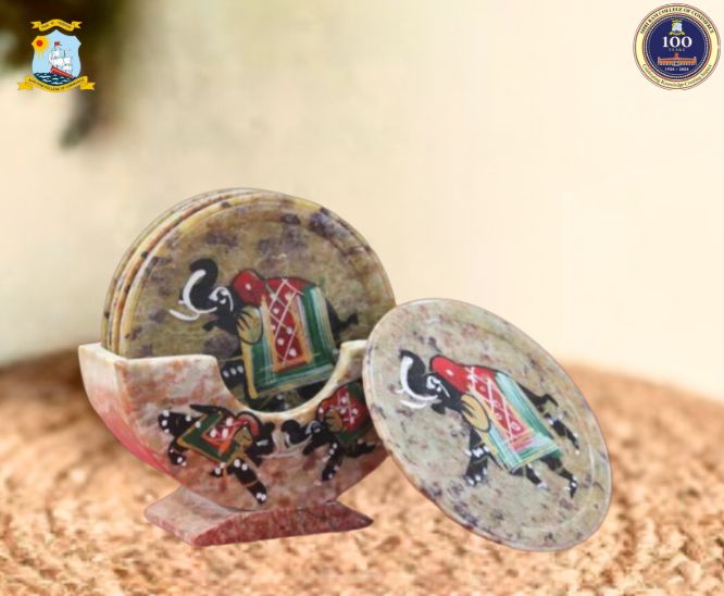 Elephant Painted Coaster- Gaurahari Enactus SRCC Elephant Painted Coaster- Gaurahari Enactus SRCC