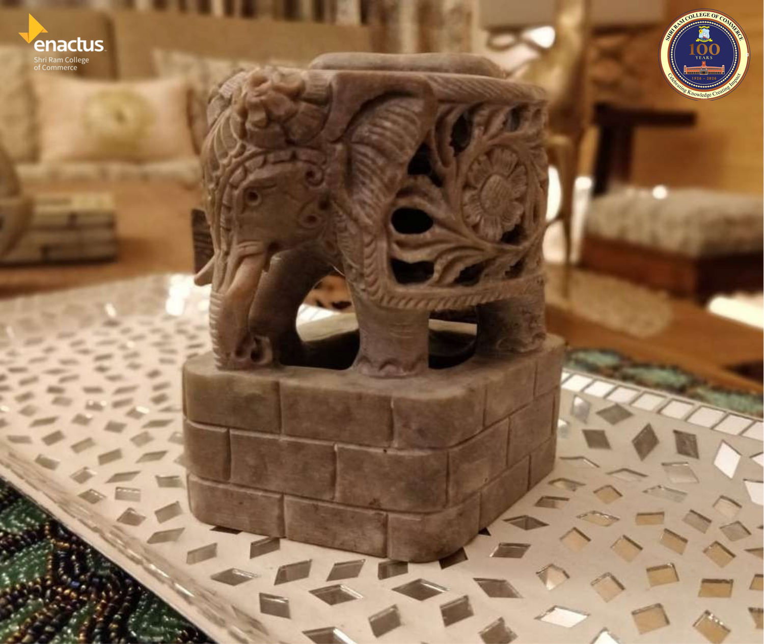 Elephant Tealit Stand- Gaurahari Enactus SRCC