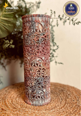 Cylindrical Flower Vase- Gaurahari Enactus SRCC