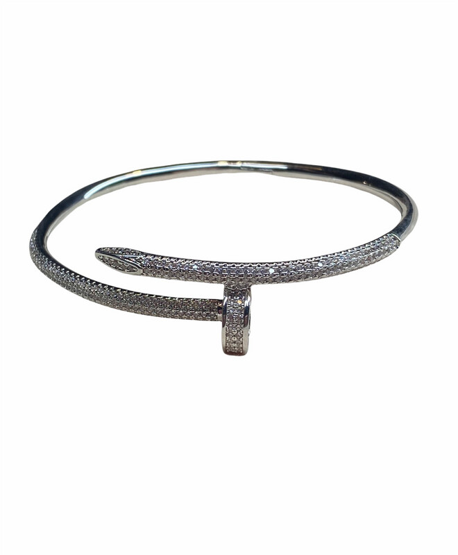 Bracelete Prego Cravejado