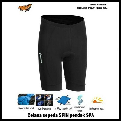 Celana sepeda STR Sonic 3D Cooltech pad bahan Lycra Spin Pendek