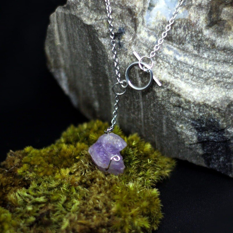 Cristal Quartz necklace / kalung kristal / Liontin amethyst