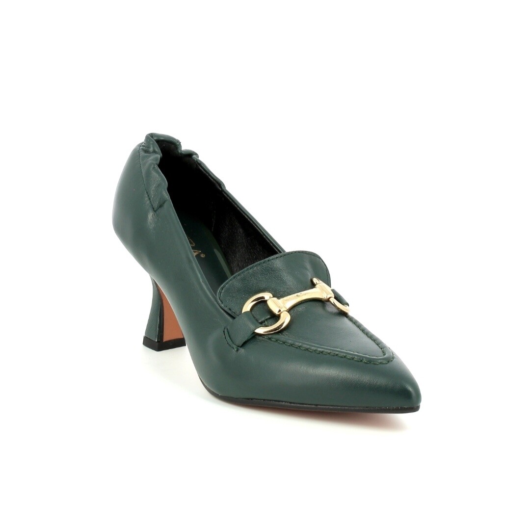 Brera mocassino tacco verde