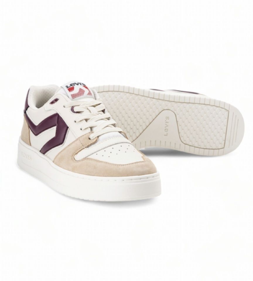 Levi&#39;s Glide bianco beige rosso
