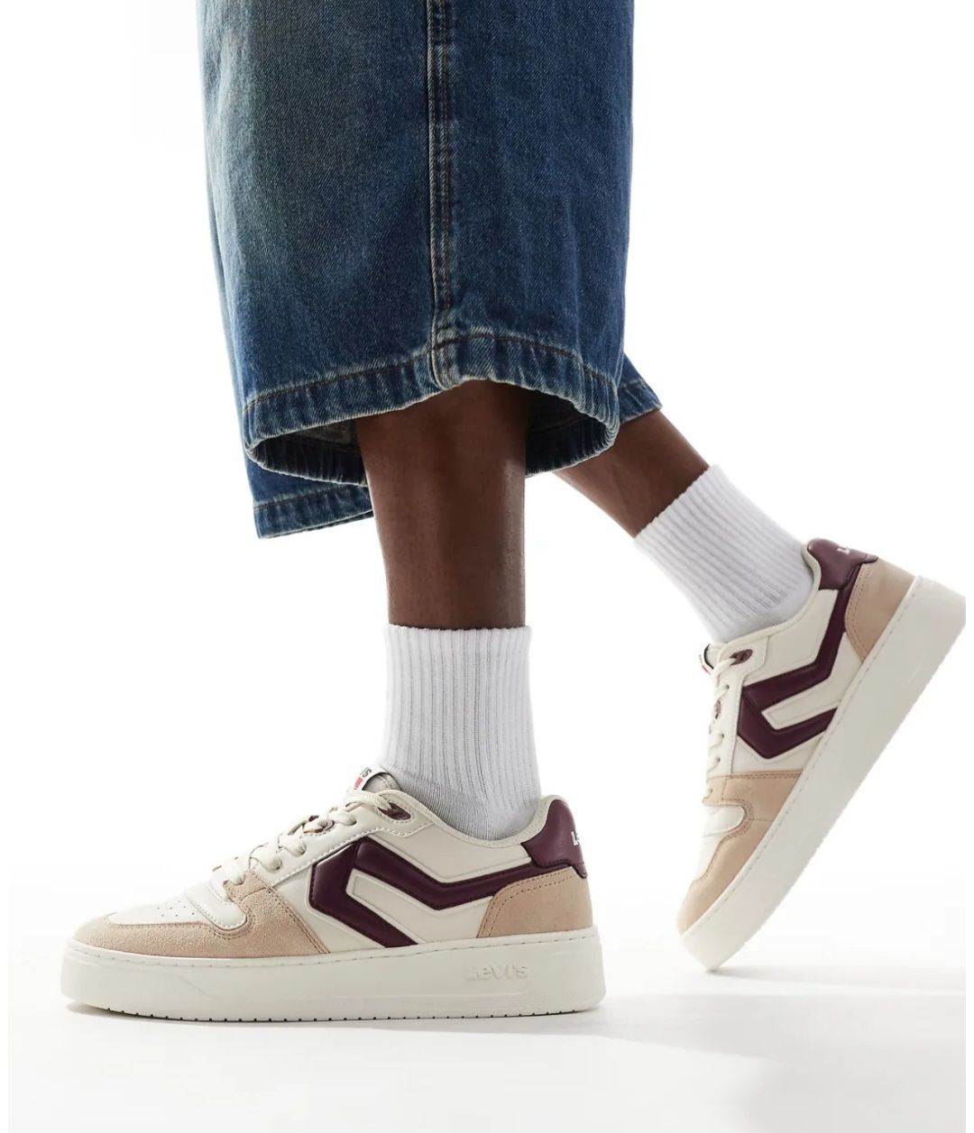 Levi&#39;s Glide bianco beige rosso