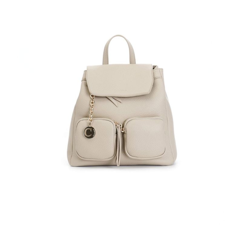 Zaino charm tasche beige