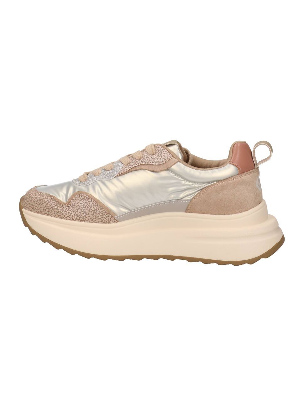 Gold &amp; gold sneakers beige 