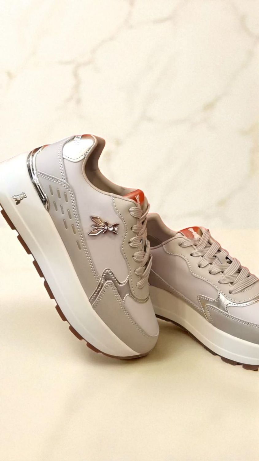 Patrizia pepe nabuck beige oro