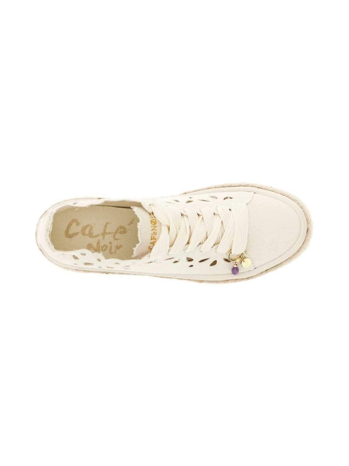 Cafènoir sneakers beige traforate Cafènoir sneakers beige traforate
