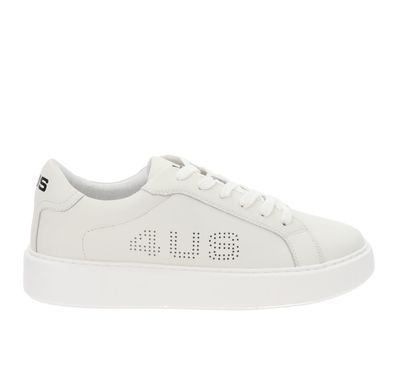 4us paciotti snekers pelle bianco